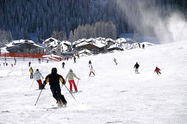 Ski slopes Col Pradat