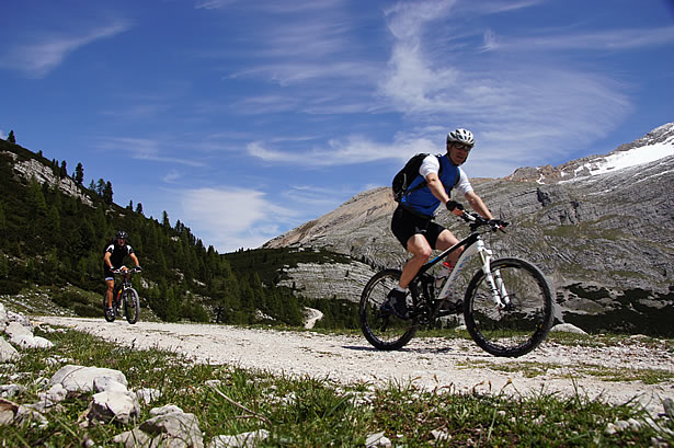 Mountain bike in Alta Badia