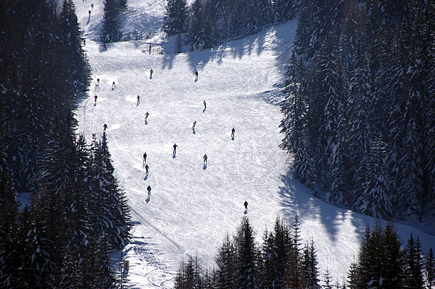 Ski slopes Alta Badia